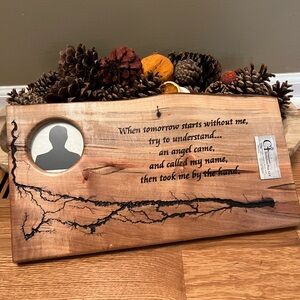 Handmade wood memorial